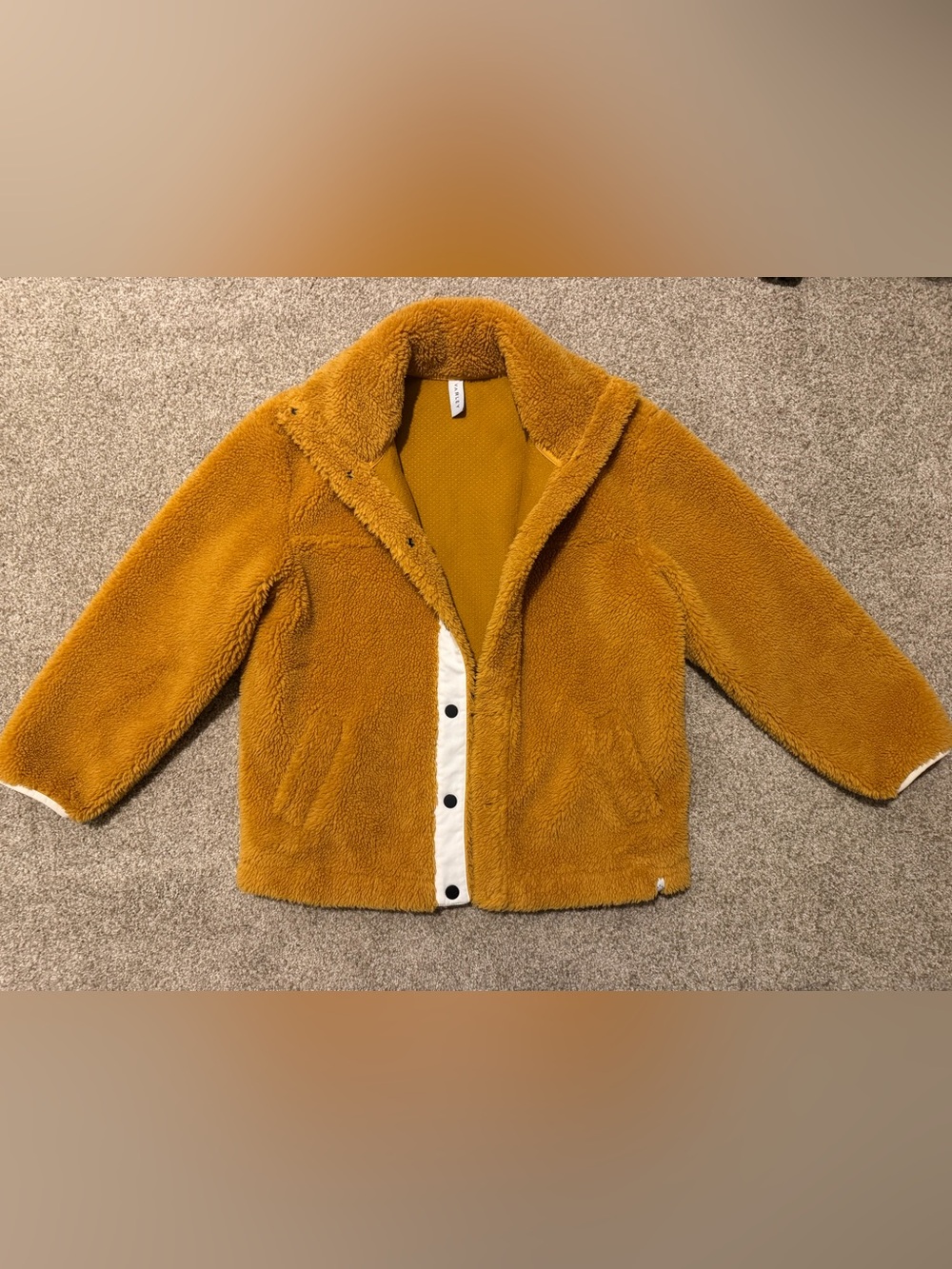 Varley Clemson Teddy Jacket Buckthorn Women’s Size Small